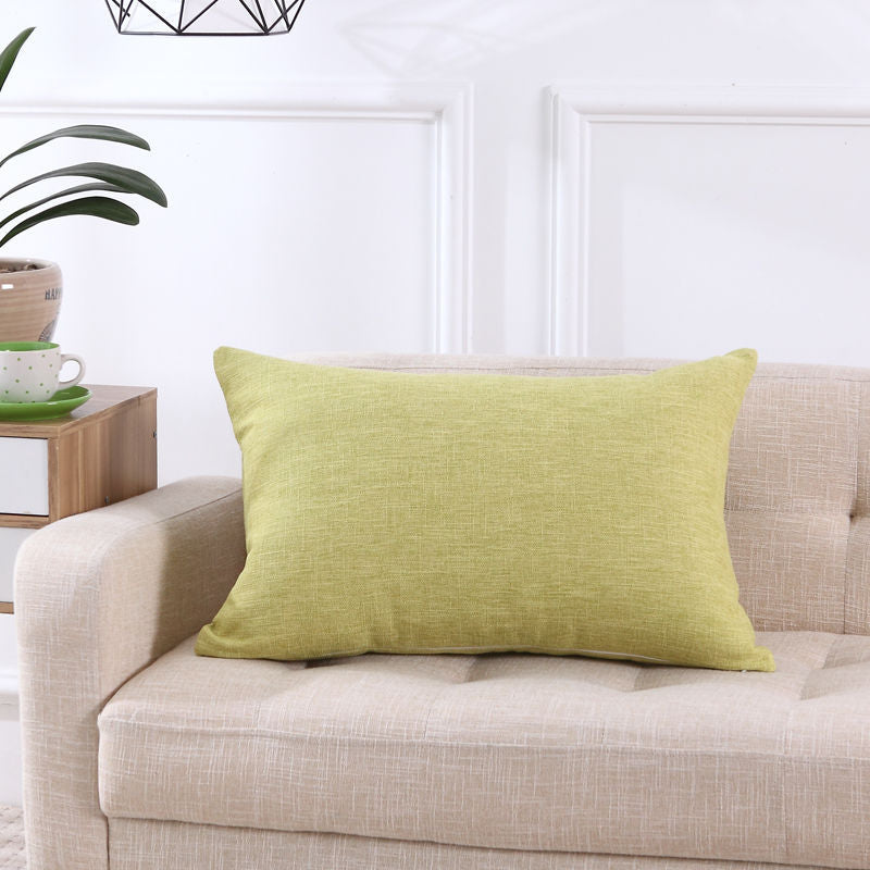 Kudde Soffa Linne Kontor Enkel