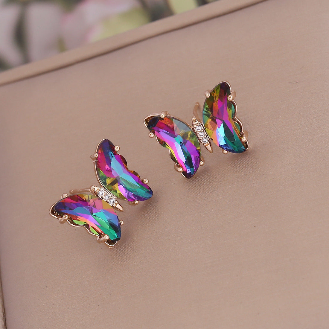 Butterfly Rhinestone Earrings
