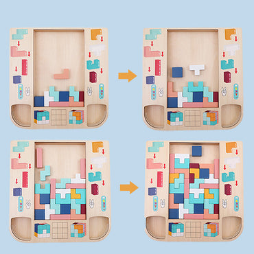 Puzzle éducatif en bois pour enfants, jouet en trois dimensions, éducation précoce