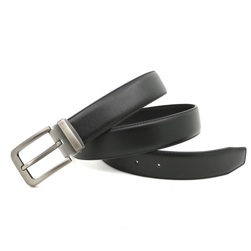 Men's Casual Pin Buckle Leather Belt - Relaxed Sophistication
