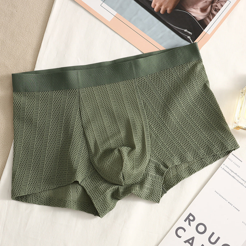 Jacquard Pojkar Enkla Enfärgade Boxershorts