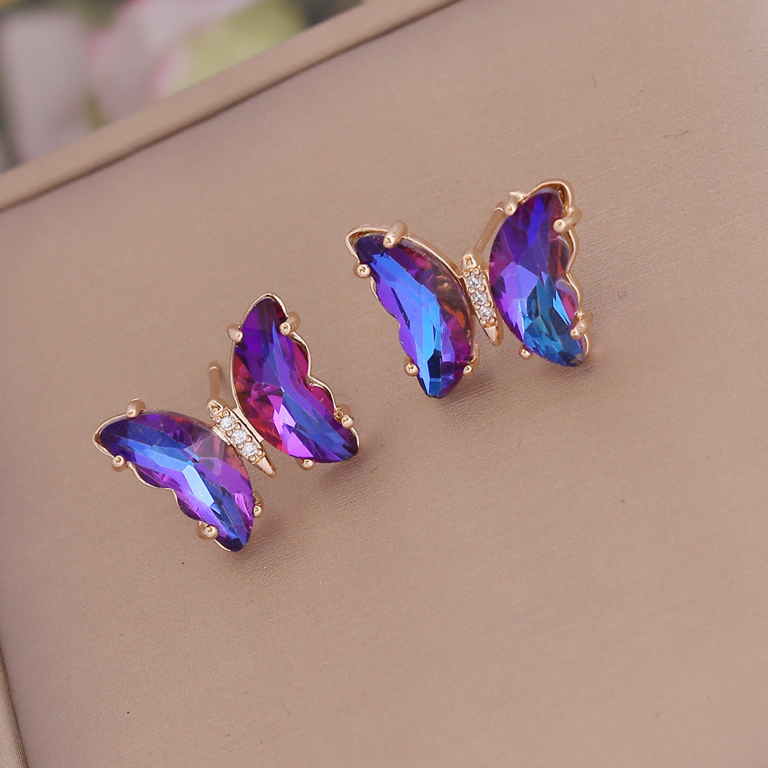 Butterfly Rhinestone Earrings