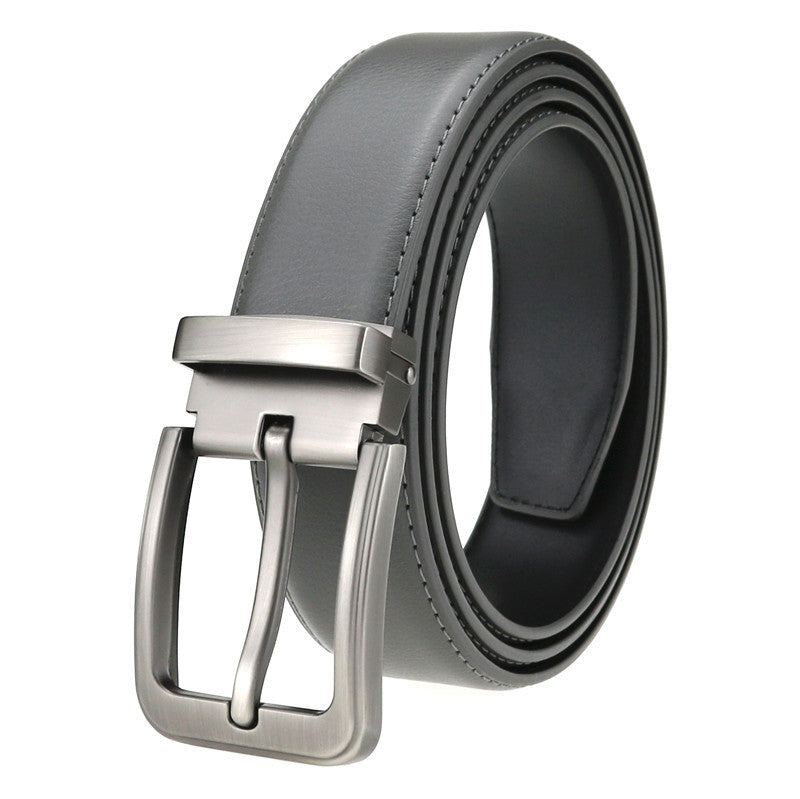 Men's Casual Pin Buckle Leather Belt - Relaxed Sophistication