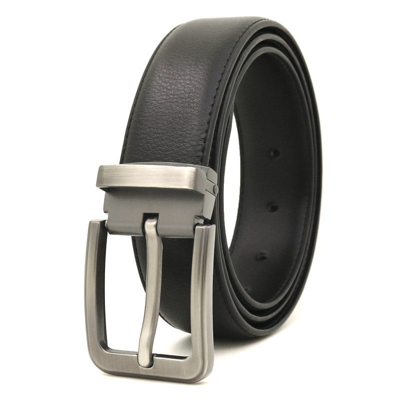 Men's Casual Pin Buckle Leather Belt - Relaxed Sophistication