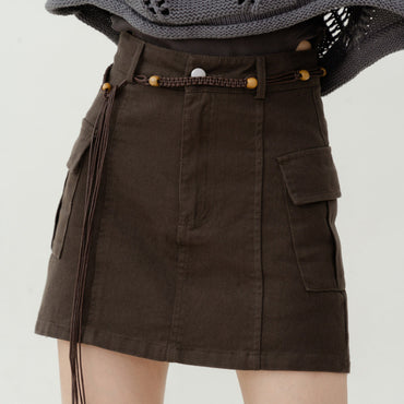 High Waist Slimming Small Word Hot Girl Hip Short Pantskirt