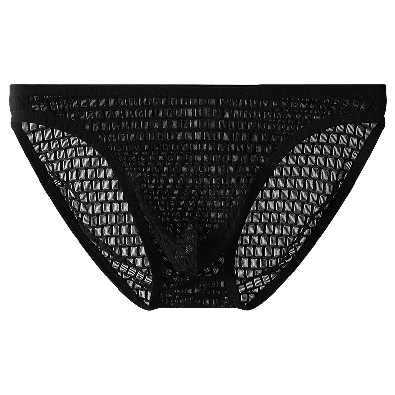 Men's Low Waist Transparent Visual Underwear