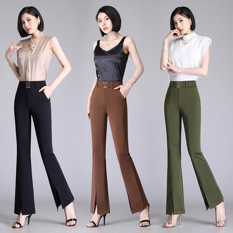 Women's Fashion High Waist Slimming Bell-bottom Pants - Fashionable Slimming