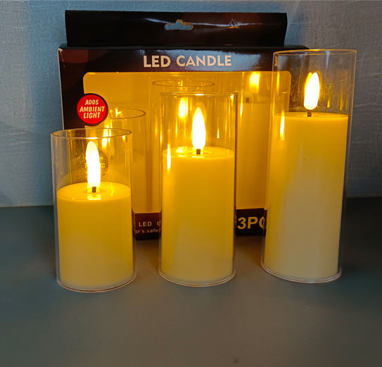 Lampe à bougie électrique Led, simulation avec tasse, décoration de la maison