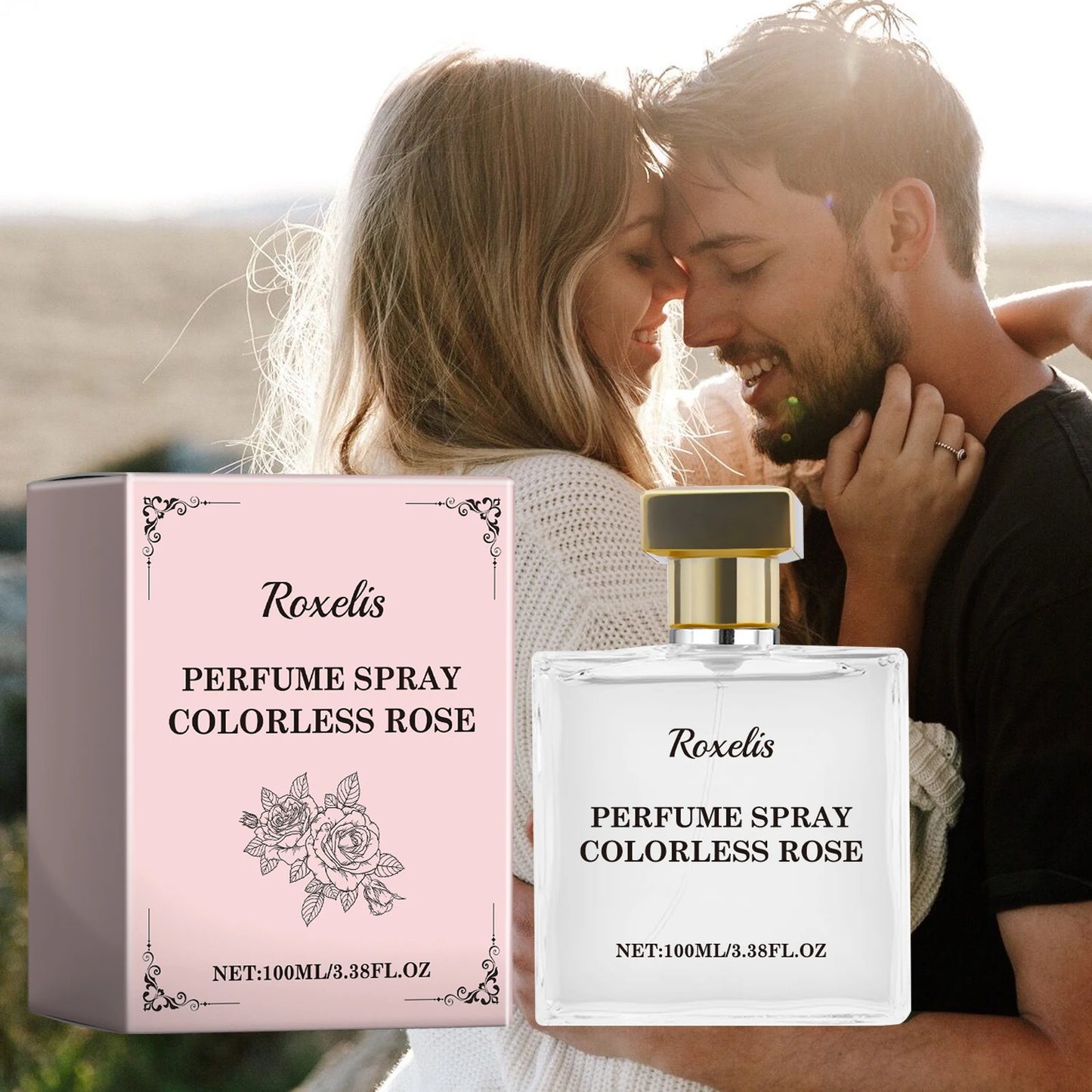 Rose Perfume for Women Keep Fresh and Elegant Pheromone Perfume Long Lasting Fragrance Relieving Stress Body Perfume for Dating