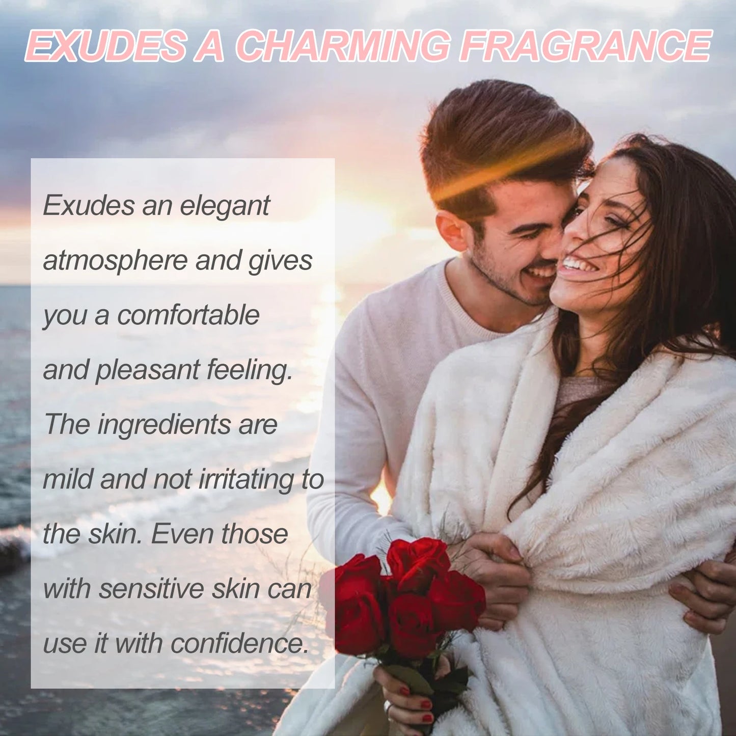 Rose Perfume for Women Keep Fresh and Elegant Pheromone Perfume Long Lasting Fragrance Relieving Stress Body Perfume for Dating