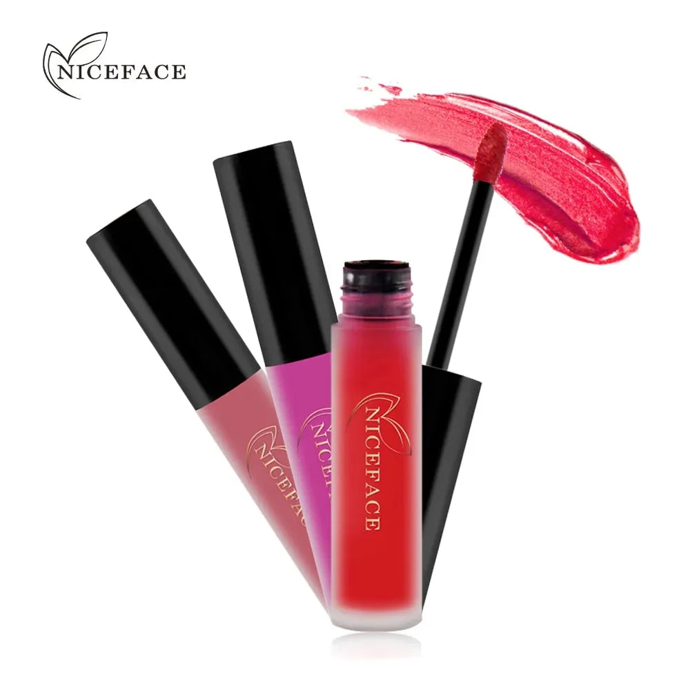 34 Color Lip Gloss Waterproof Nude Matte Liquid Lipstick Moisturizing Long Lasting Lipgloss Lip Makeup Beauty Cosmetics