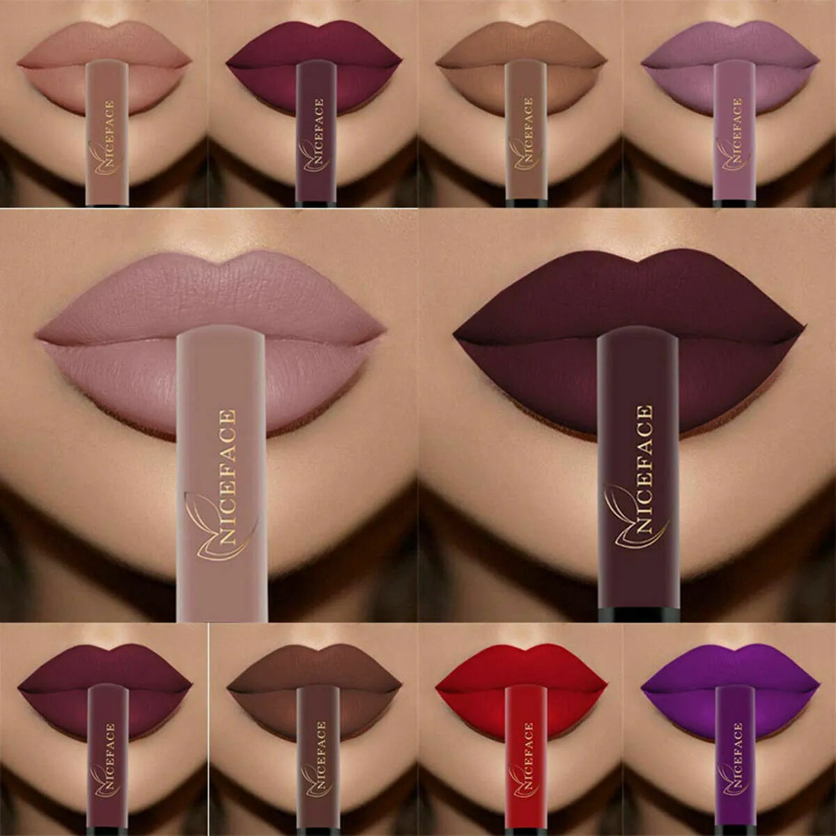 34 Color Lip Gloss Waterproof Nude Matte Liquid Lipstick Moisturizing Long Lasting Lipgloss Lip Makeup Beauty Cosmetics
