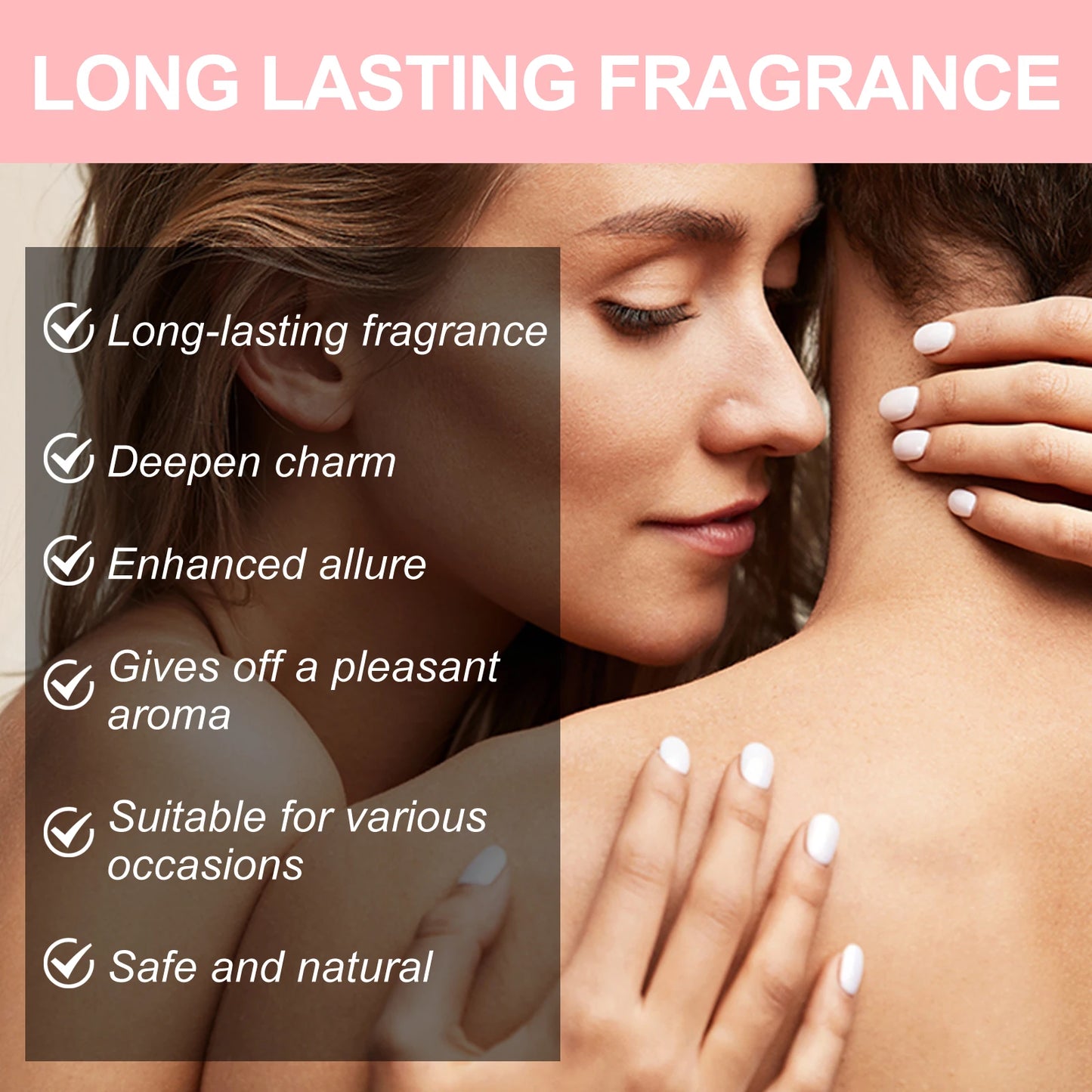 Rose Perfume for Women Keep Fresh and Elegant Pheromone Perfume Long Lasting Fragrance Relieving Stress Body Perfume for Dating