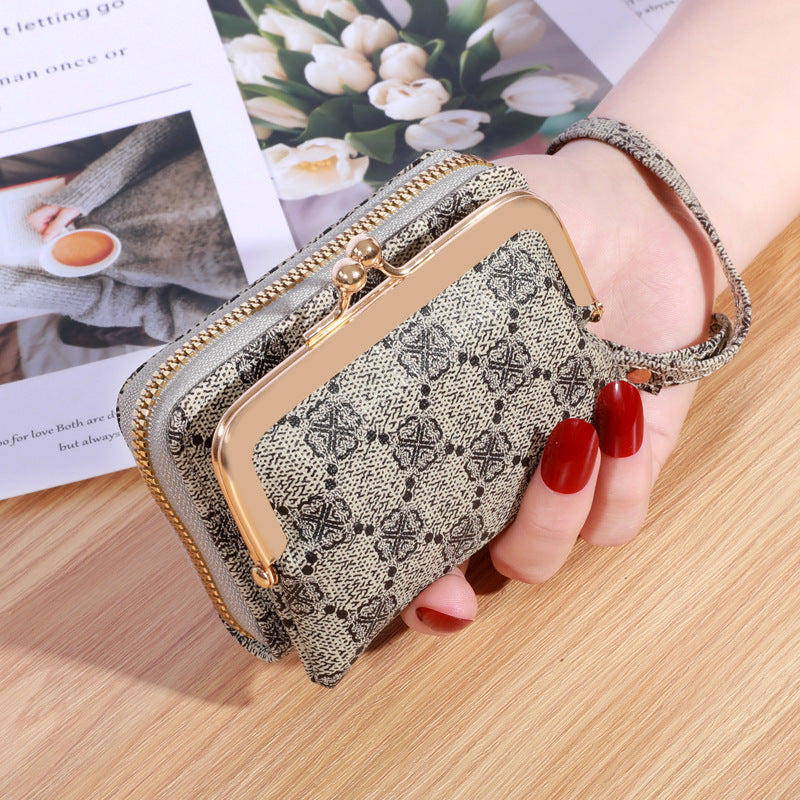 Portefeuille femme mode dragonne court