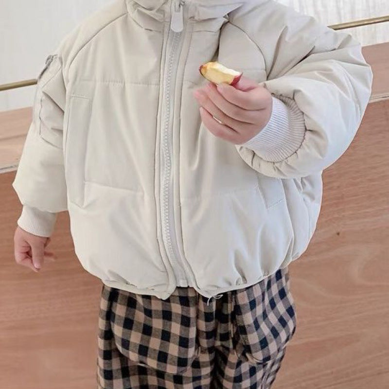 Baby Girl Förtjockad varm huvajacka