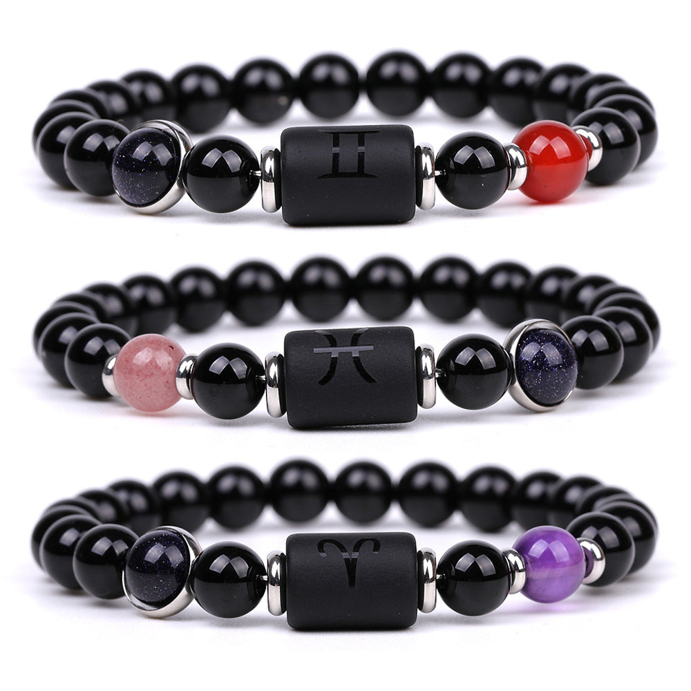 Moderiktiga tolv konstellationer armband för män