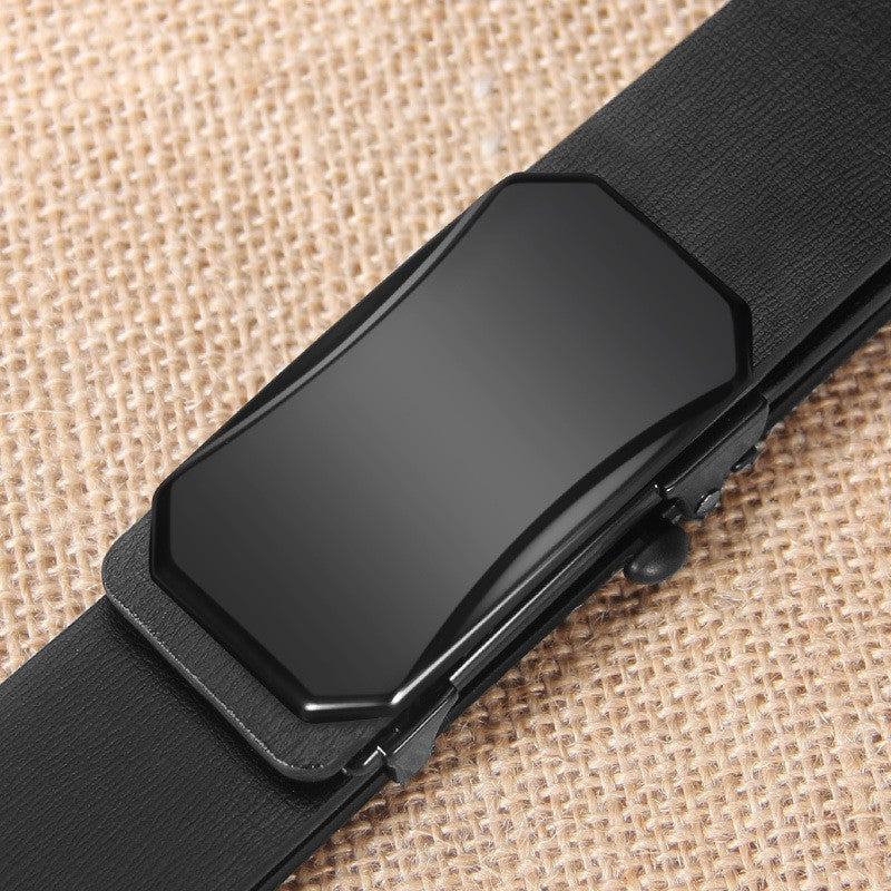Men's Toothless Automatic Buckle Belt Business Casual Two-Layer Cowhide - Seamless Sophistication