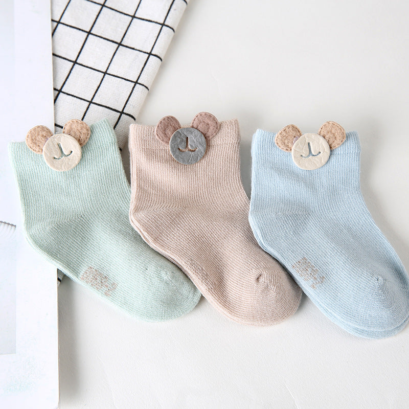 Chaussettes pour bébé Chaussettes en coton désossé Chaussettes pour bébé nouveau-né