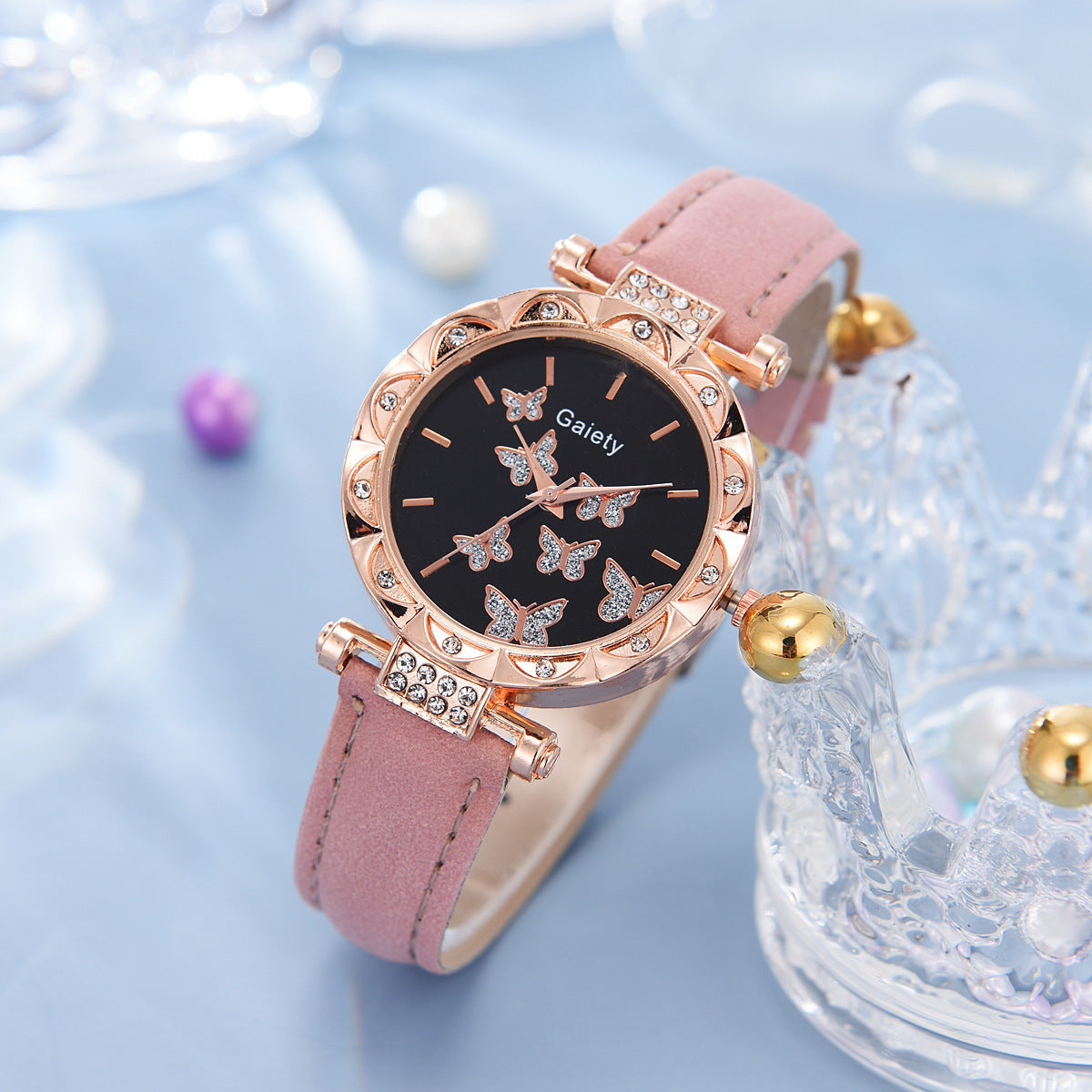 Women's Fashion Simple Butterfly Digital Belt Watch - Stylish Functional Modern Sleek Easy-To-Read Perfect Versatile