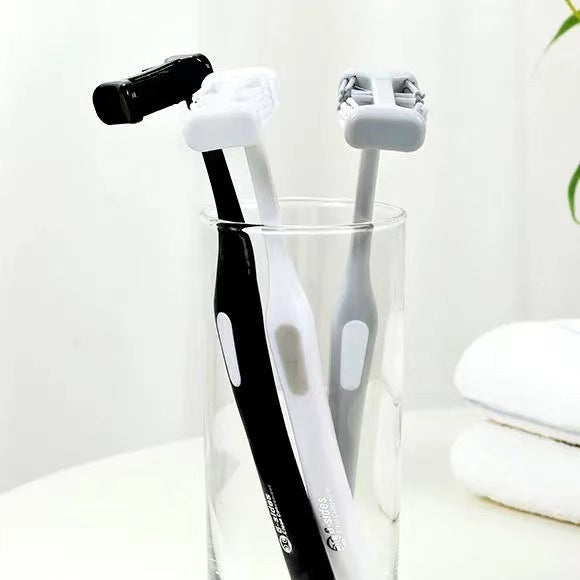 Soft Bristled Toothbrush, Full Wrapped Toothbrush, U-Shaped Toothbrush for Household Cleaning