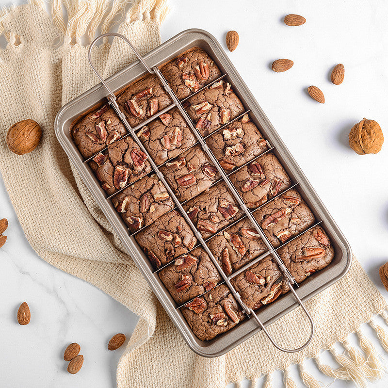 Poêle à Brownie carrée épaissie à fond solide de cuisine, boulangerie à domicile