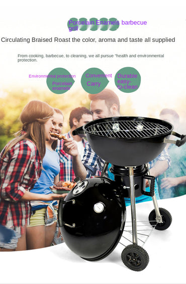 Outdoor BBQ Grill - Portable Charcoal Grill for Home