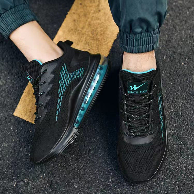 Mesh Slip On Air Cushion Shoes Herr Sportsneakers Höjdökande Mode Casual Skor