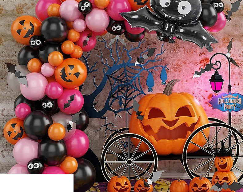 Ensemble de ballons en latex pour décoration de fête d'Halloween