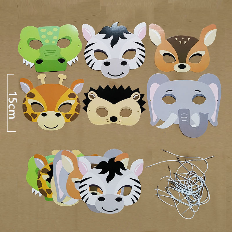 Masque d'animal en papier, masque de fête d'anniversaire de fête de festival