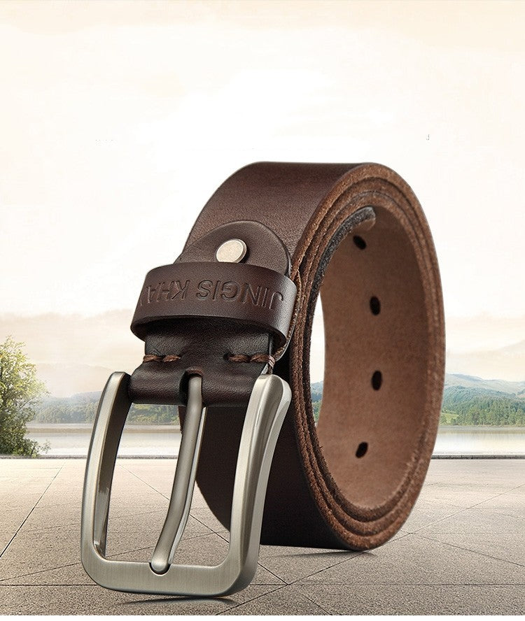 Handmade Casual Trend Men's Belts Cowhide - Artisan Craftsmanship
