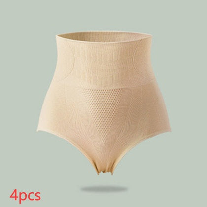 New Seamless High-Waisted Tummy Underwear Women Graphene