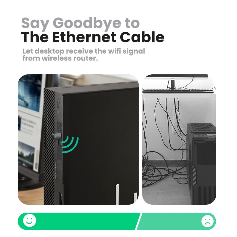 USB trådlöst nätverkskort dator Wifi-mottagare
