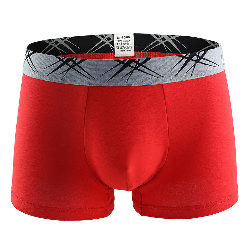 Herr U-konvexa sexiga boxershorts med medelhög midja