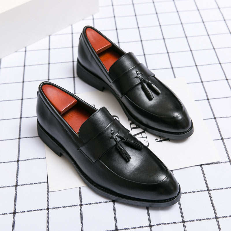 Casual Herr Loafers Klassiska tofs Herr Läderskor Bröllop Herr Klänning