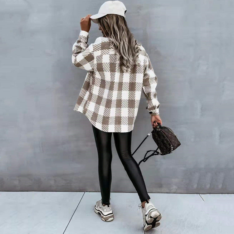 Mode hiver blouse manteau dames chemise haut pour femme manteau