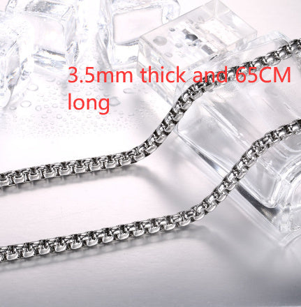 Personality Titanium Steel Hip Hop Necklace Men