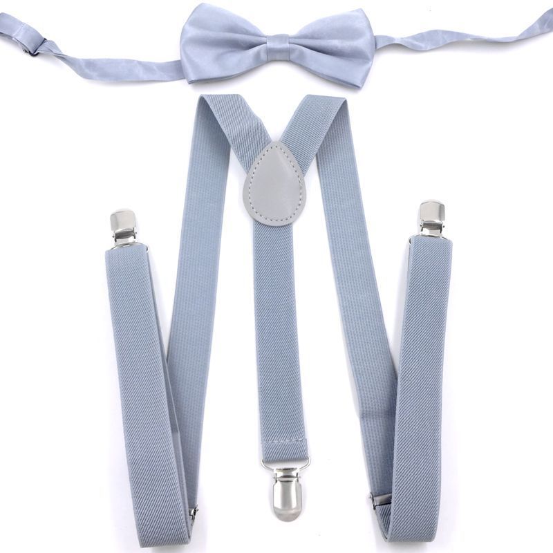 Men's Back Tie Bow Tie Suspenders - Formal Distinction