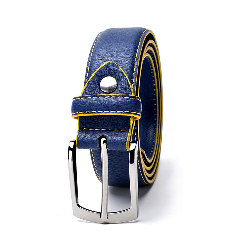 Men's Pin Buckle Leather Leisure Belt - Sophisticated Comfort