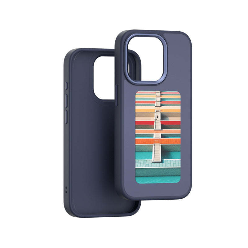 Étui de téléphone à écran e-ink, Projection d'écran illimitée, couverture de téléphone personnalisée, batterie gratuite, nouvelle coque de téléphone de luxe de styliste