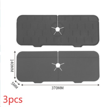 Kitchen Silicone Faucet Absorbent Mat Sink Splash Guard Silicone Faucet Splash Catcher Countertop Protector For Bathroom Kitchen Gadgets