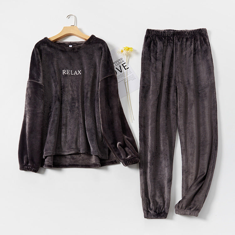 Ensembles de pyjamas en flanelle vêtements de maison d'hiver pour femmes hommes vêtements de nuit Couple