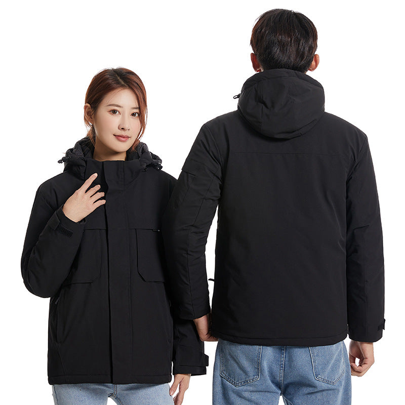 Veste de charge de chauffage intelligente pour hommes et femmes en hiver
