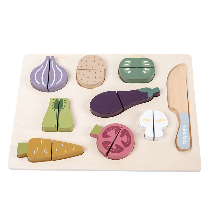 Plane Vegetables Cut And Le Play House Toys Puzzles Jigsaw Puzzle Wooden Toys