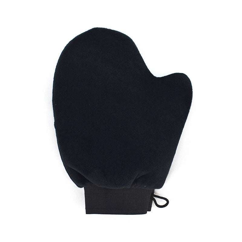 Brun utan sol-applikatorhandske-kit 4-i-1-applikatorset med exfolierande handske