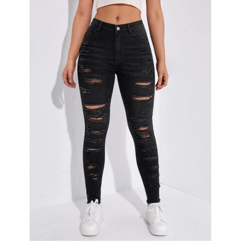 All-match Skinny Denim Trousers For Women - Universal Appeal