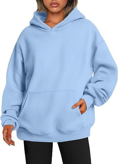 Women's Hoodies With Pockets - Fashion Solid Sweatshirt - Oversized Hooded Sweater - Womens Clothing