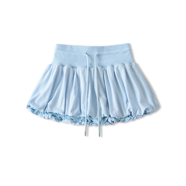 High Waist Bubble Bud Skirt