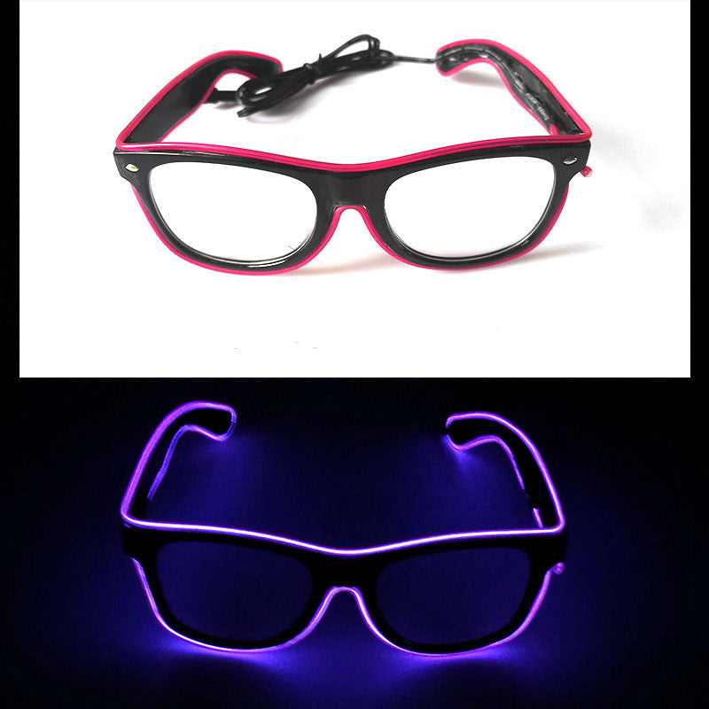 Lunettes lumineuses décoration de fête lunettes LED