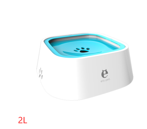 1,5 L Katt Hund Vattenskål Bär Flytande Skål Anti-Overflow Slow Water Feeder Dispenser Djurfontän ABS&PP Hundtillbehör