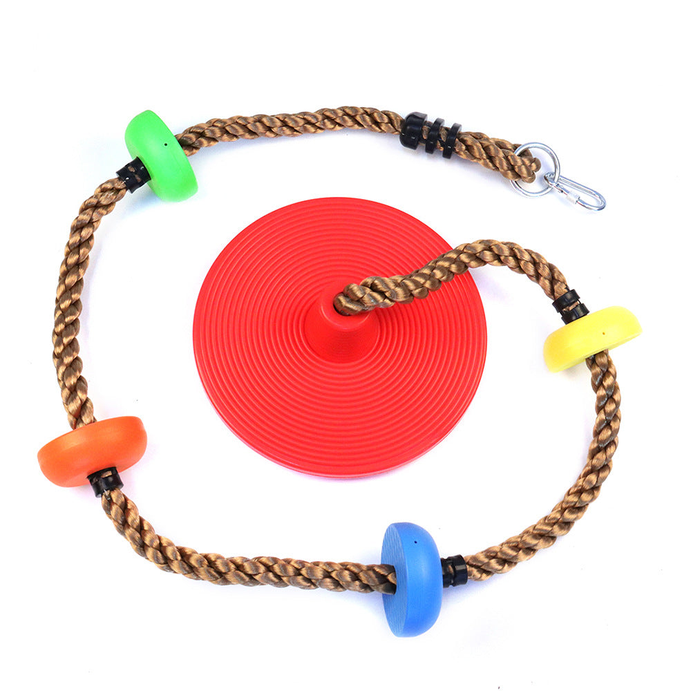 Kids Tree Swing Climbing Rope with Platforms Tree Swing Seat Outdoor Indoor Swings and Swing Set Accessories